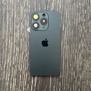 iPhone 15 Pro Back Glass Big Hole Replacement Part Assembly - Black